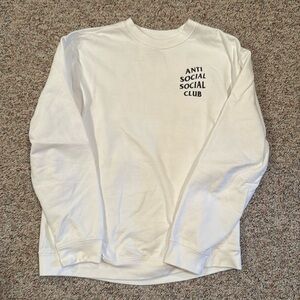Anti Social Social Club White/Black Crewneck Size XL